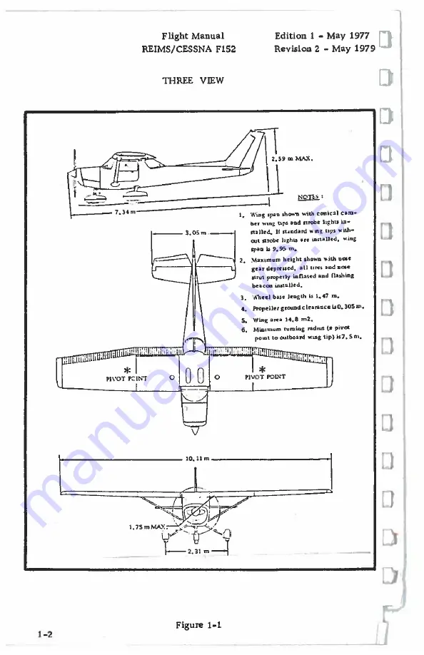 Aircraft CESSNA F152 Flight Manual Download Page 16