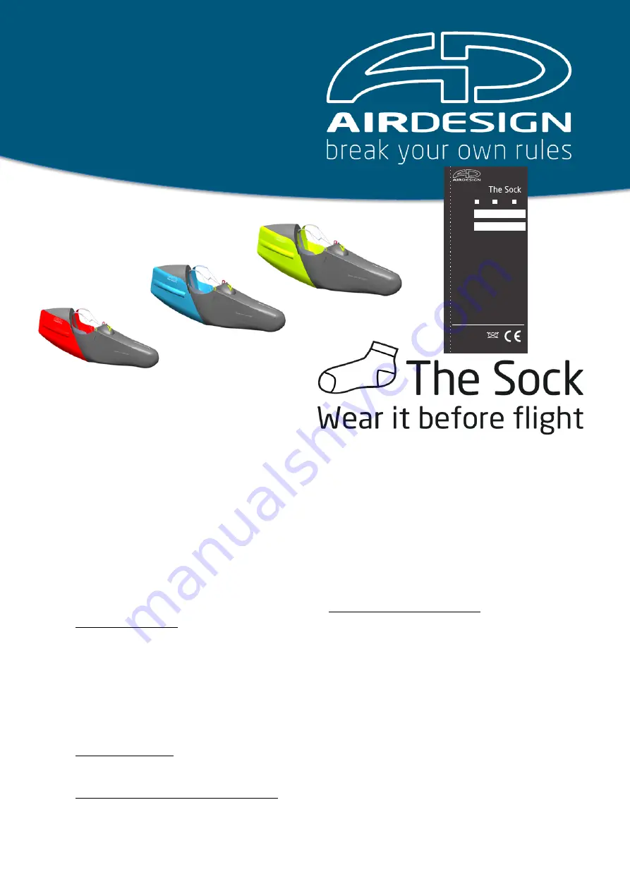 AirDesign The Sock Manual Download Page 1