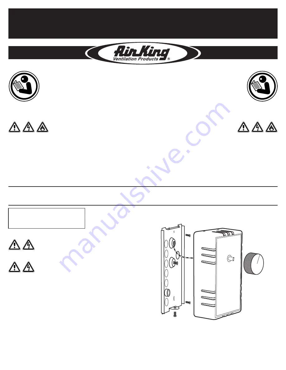 AirKing DH55 Operating Manual Download Page 1