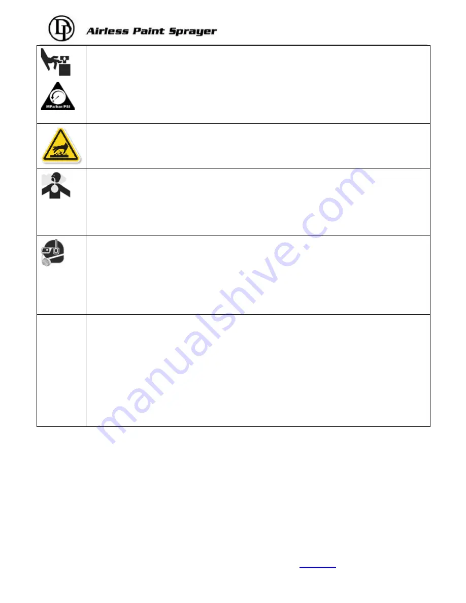 Airless DP6825 Operating Instructions Manual Download Page 5