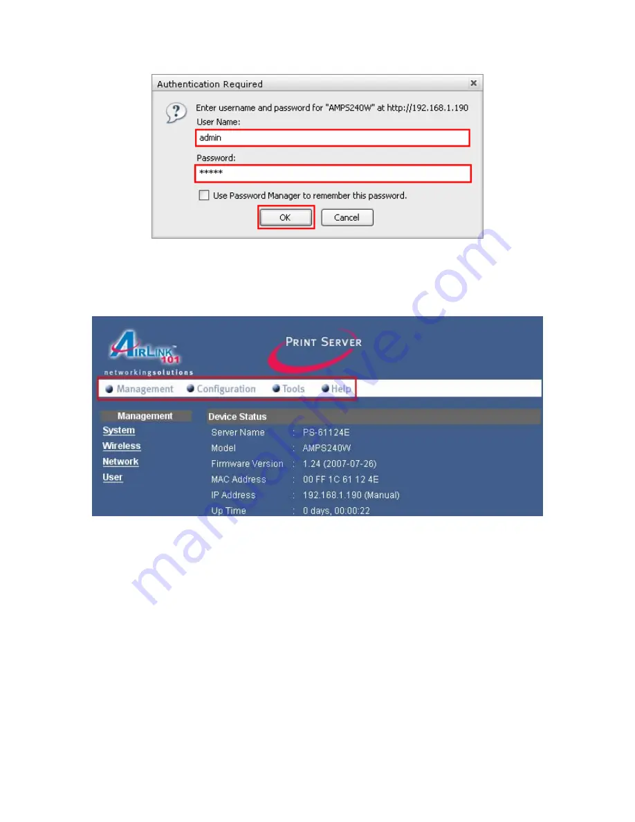 Airlink101 AMPS240W User Manual Download Page 17