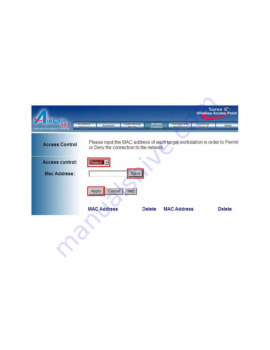 Airlink101 AP431W User Manual Download Page 35