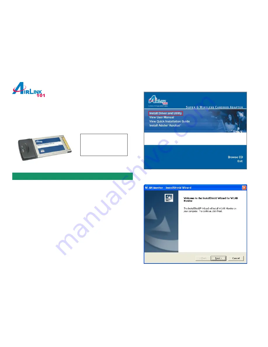 Airlink101 AWLC4130 Quick Installation Manual Download Page 1