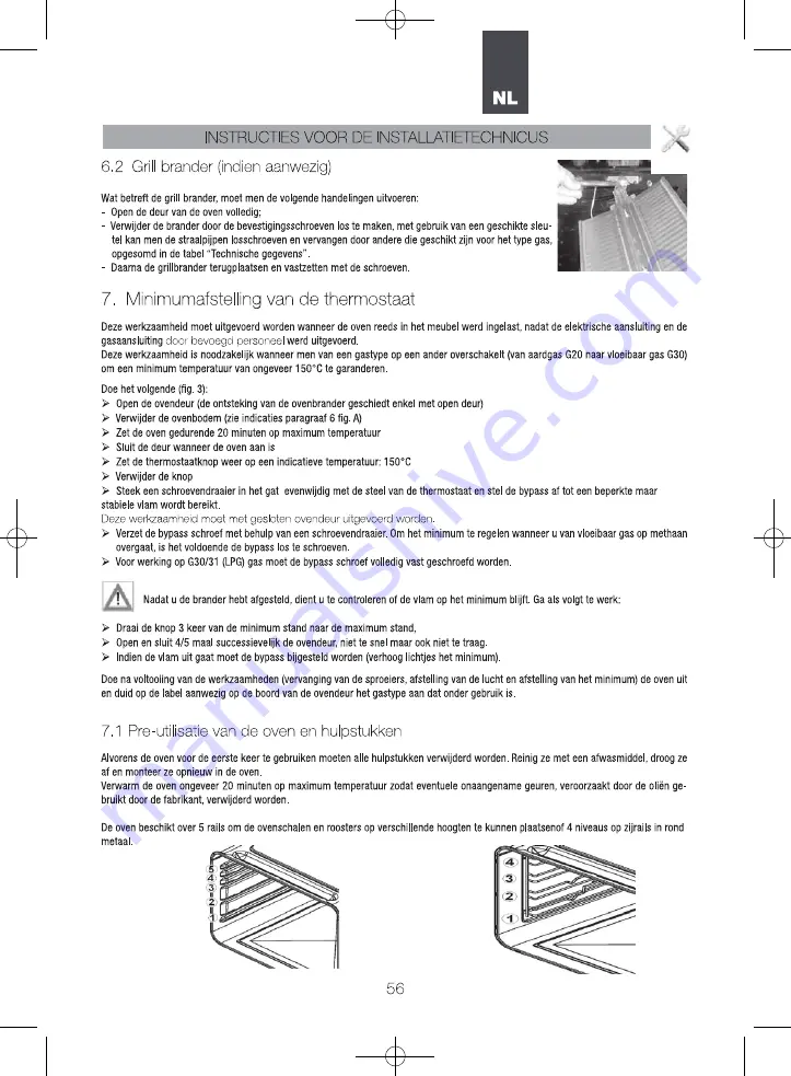 AIRLUX AFGC310BK Use And Maintenance Manual Download Page 56