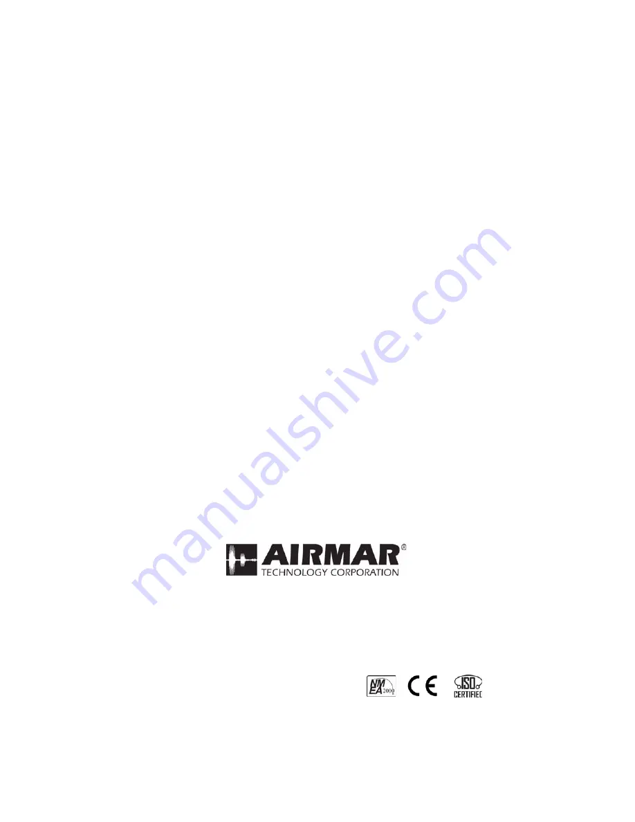 Airmar Technology Corporation GH2183 Owner'S Manual And Installation Instructions Download Page 16