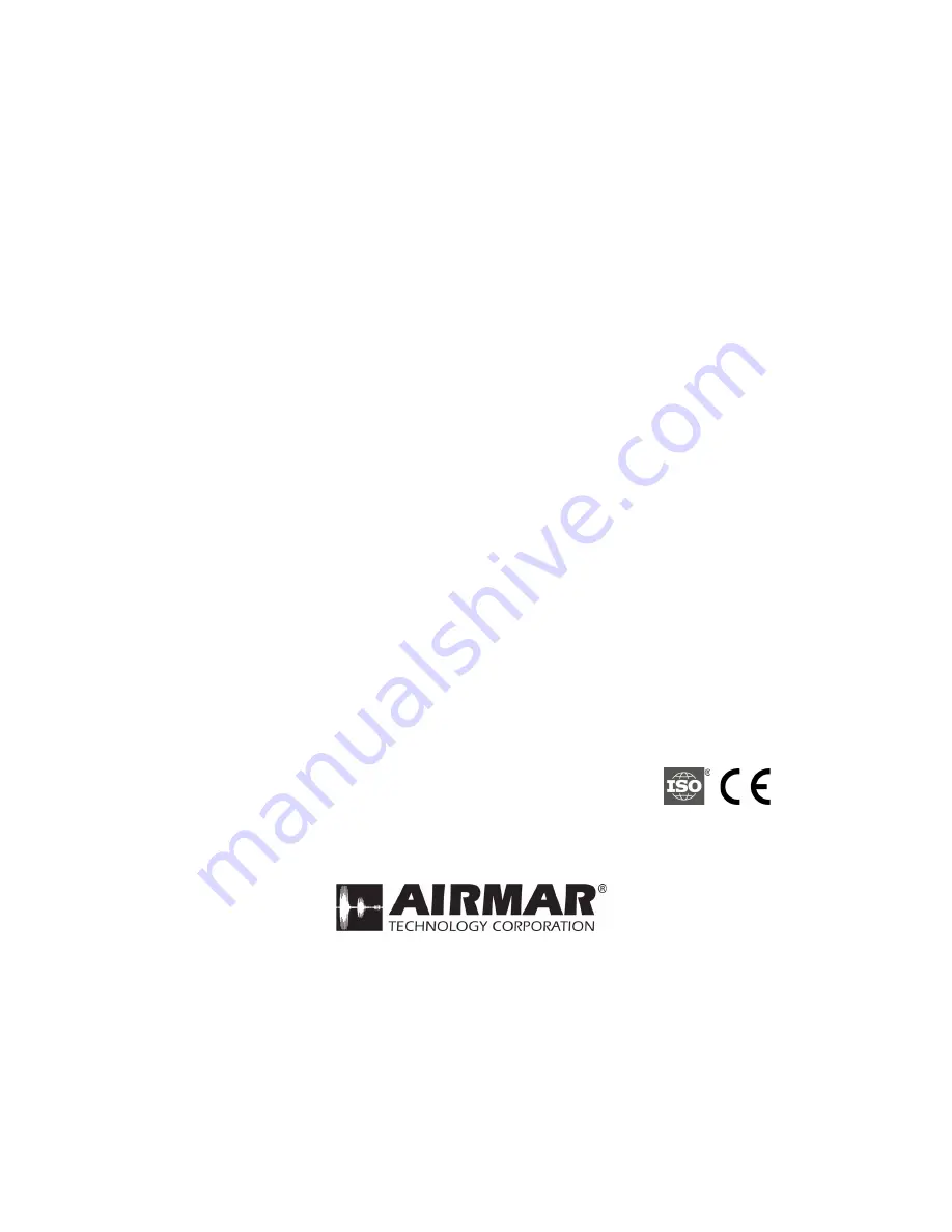 Airmar Technology Corporation TDT1000 Owner'S Manual Download Page 17