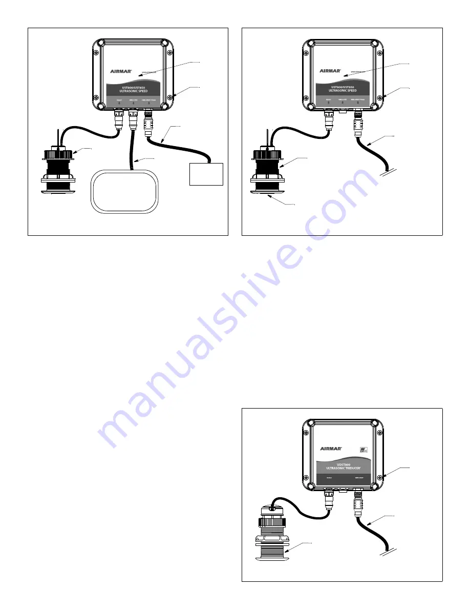 Airmar Technology Corporation UST800 Owner'S Manual & Installation Instructions Download Page 2