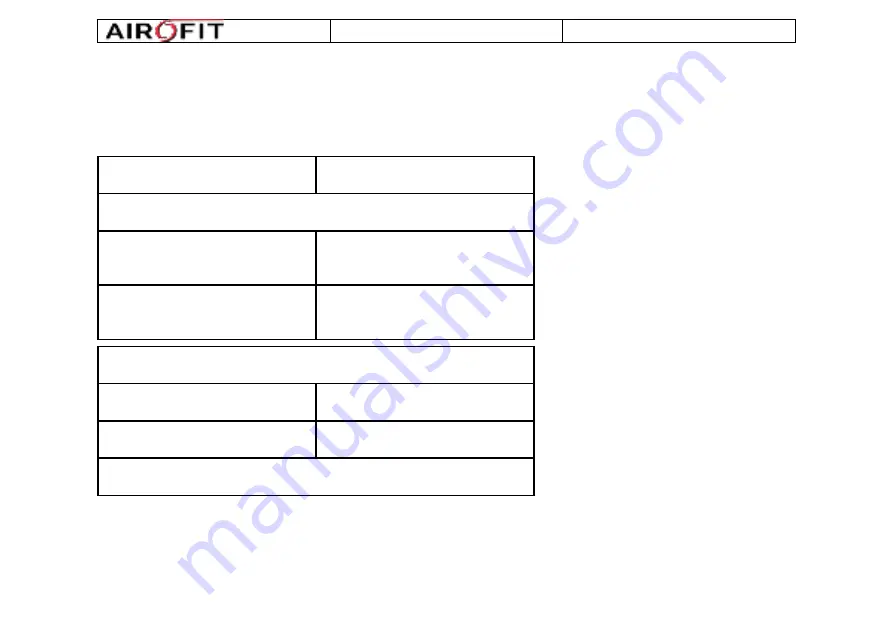 Airofit Airocure User Manual Download Page 17