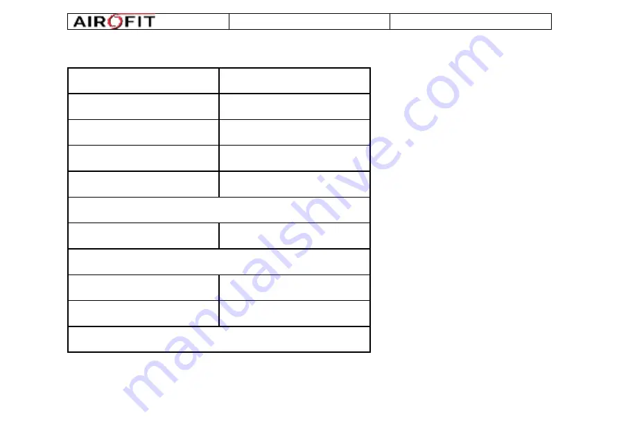 Airofit Airocure User Manual Download Page 18