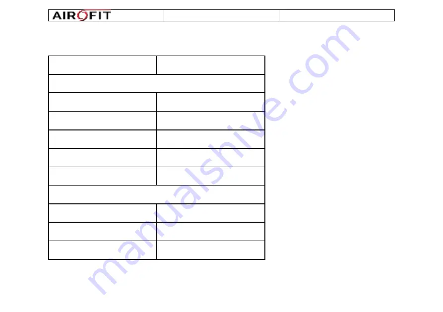 Airofit Airocure User Manual Download Page 20