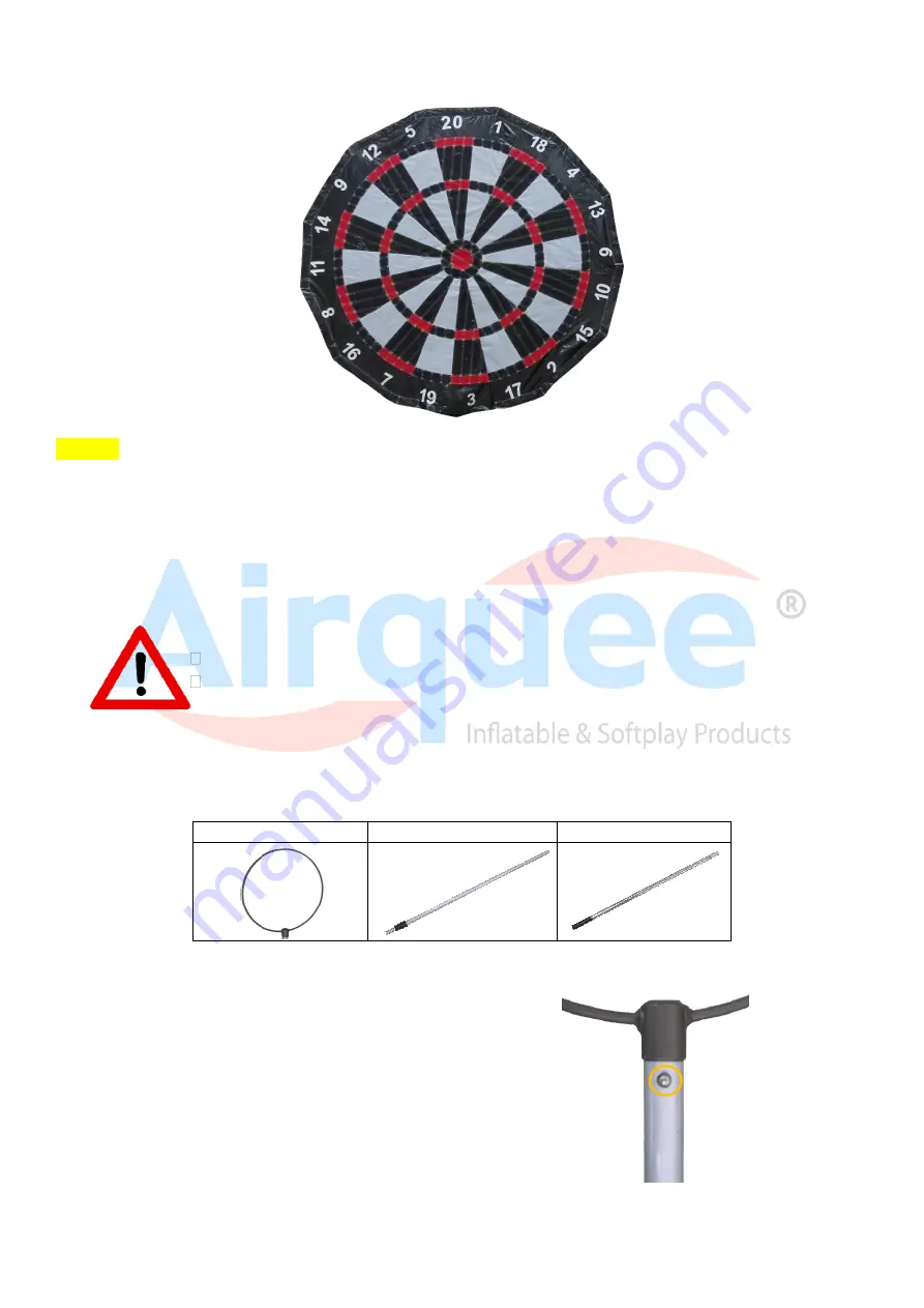 airquee Kick 'N' Stick Single Sided Upright Скачать руководство пользователя страница 3