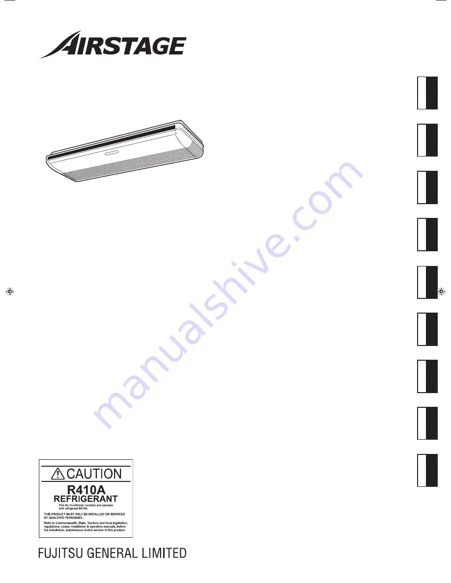 AirStage ABHA30GATH Installation Manual Download Page 1