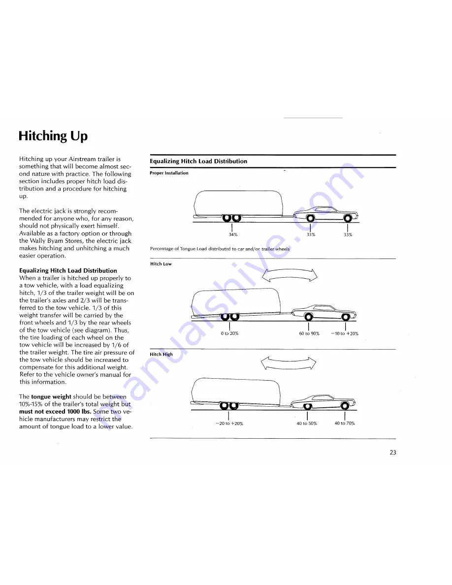 Airstream 1975 Excella 500 Owner'S Manual Download Page 33