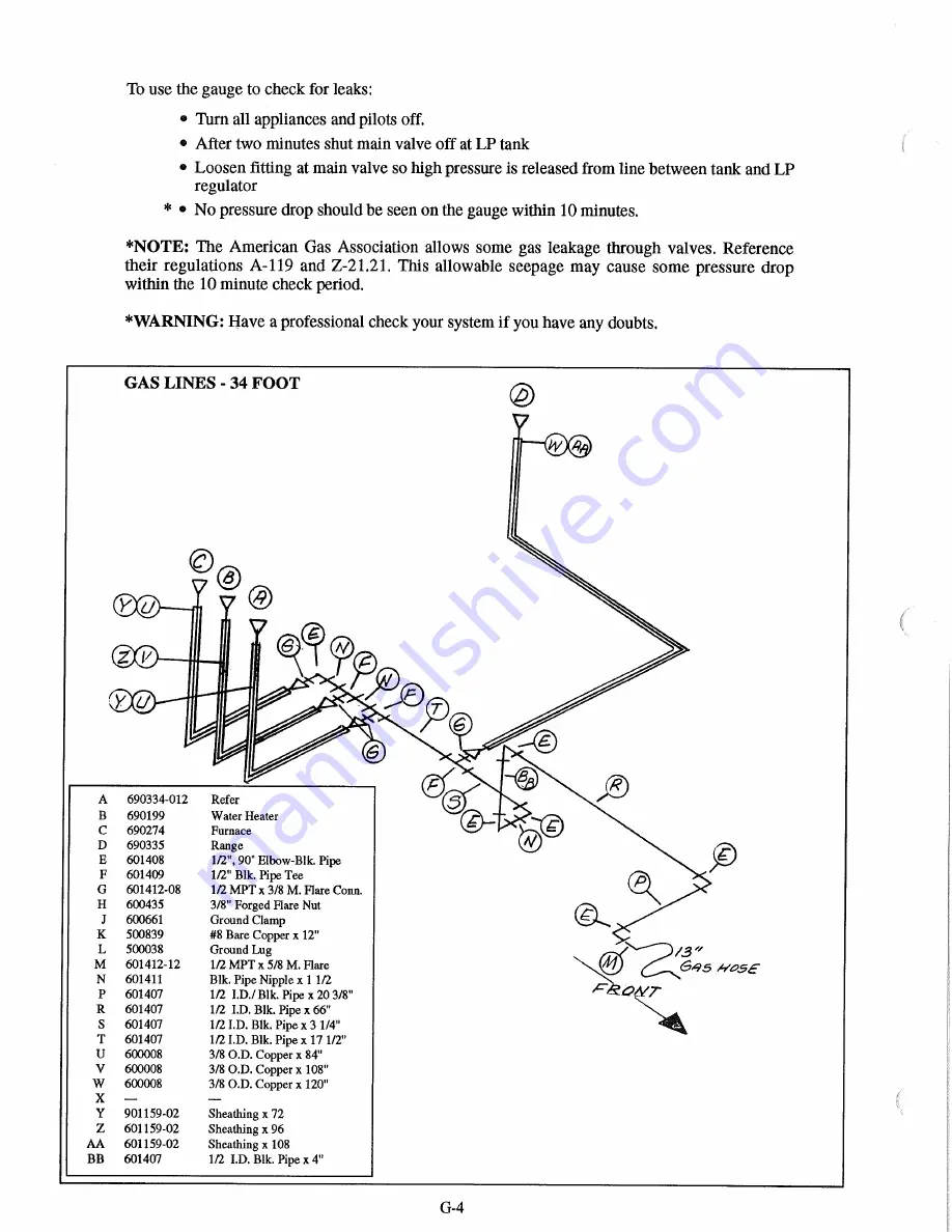 Airstream 1993 Legacy 34' Owner'S Manual Download Page 60