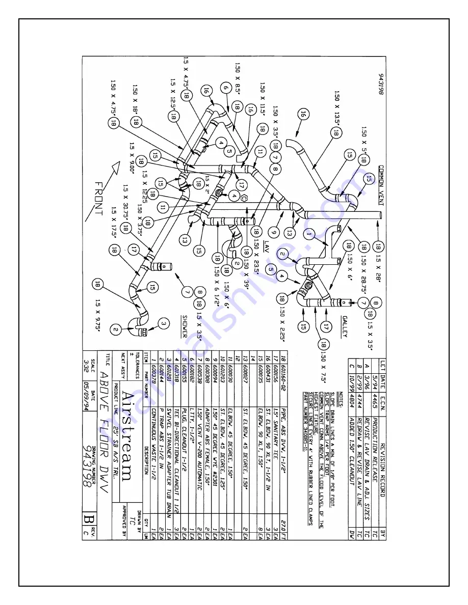 Airstream 2001 Bamby Owner'S Manual Download Page 85