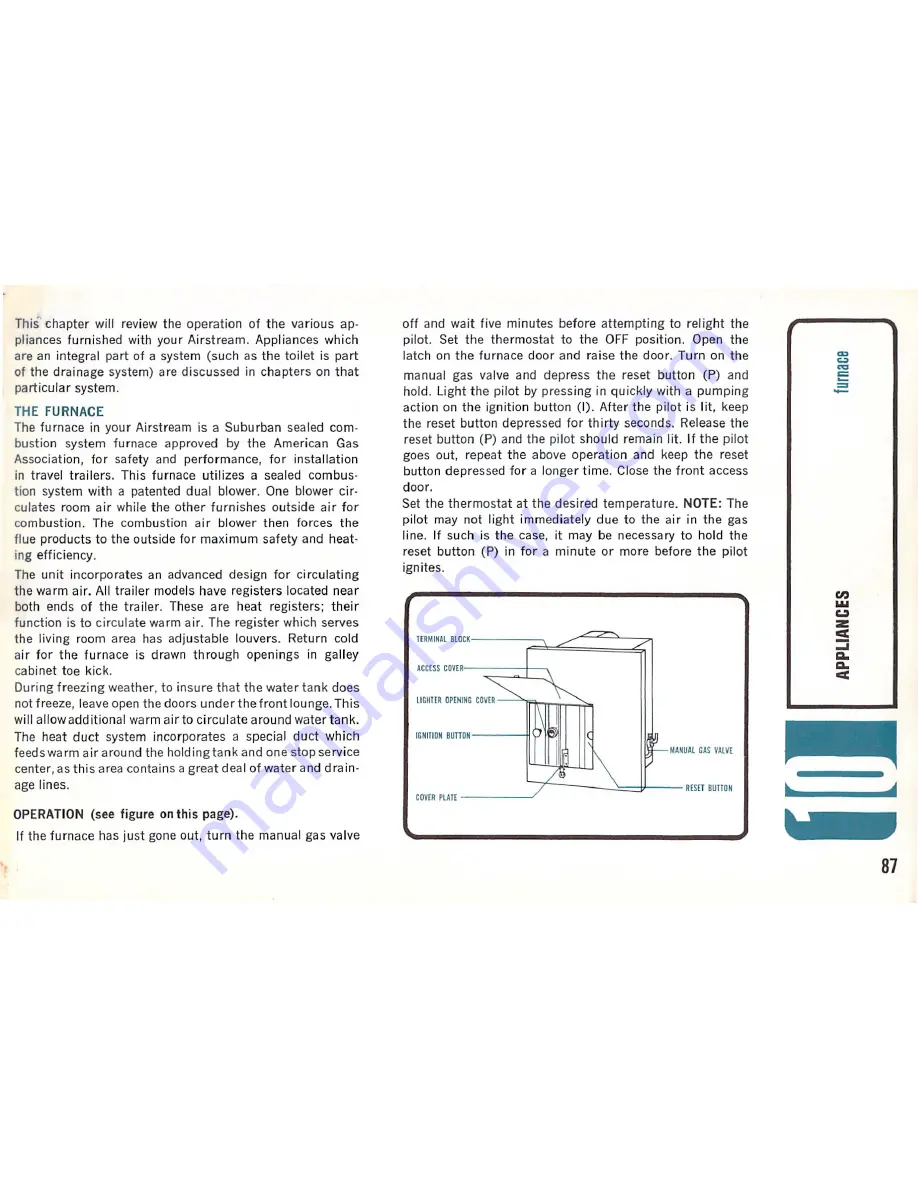 Airstream Ambassador 1969 Owner'S Manual Download Page 91