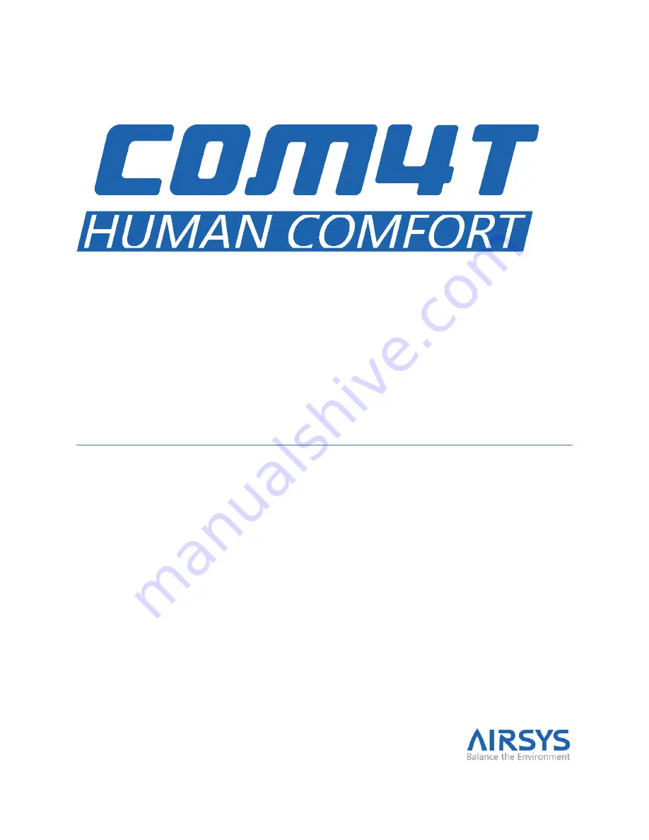 AIRSYS COM4T CV36H2A Series Скачать руководство пользователя страница 1