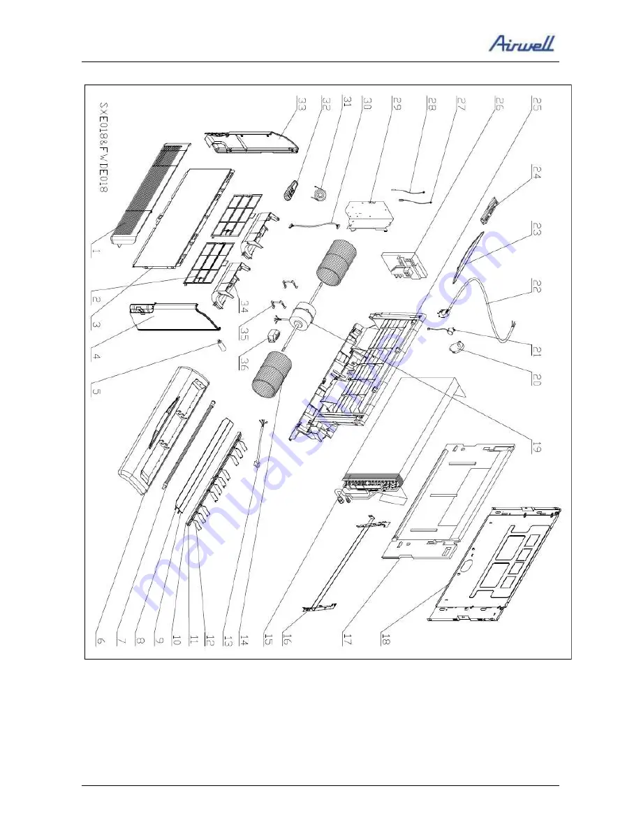 Airwell AWAU-YBDE012-H11 Service Manual Download Page 23