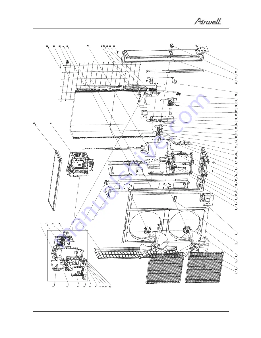 Airwell AWAU-YED076-H13 Service Manual Download Page 32