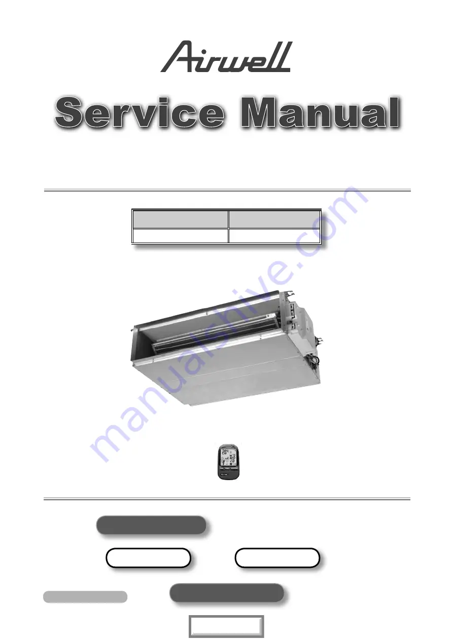 Airwell BS 12 DCI Service Manual Download Page 1