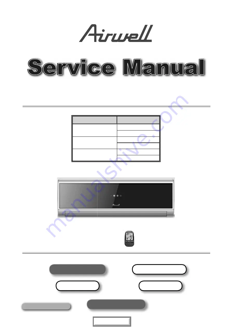 Airwell HAF 12 Service Manual Download Page 1