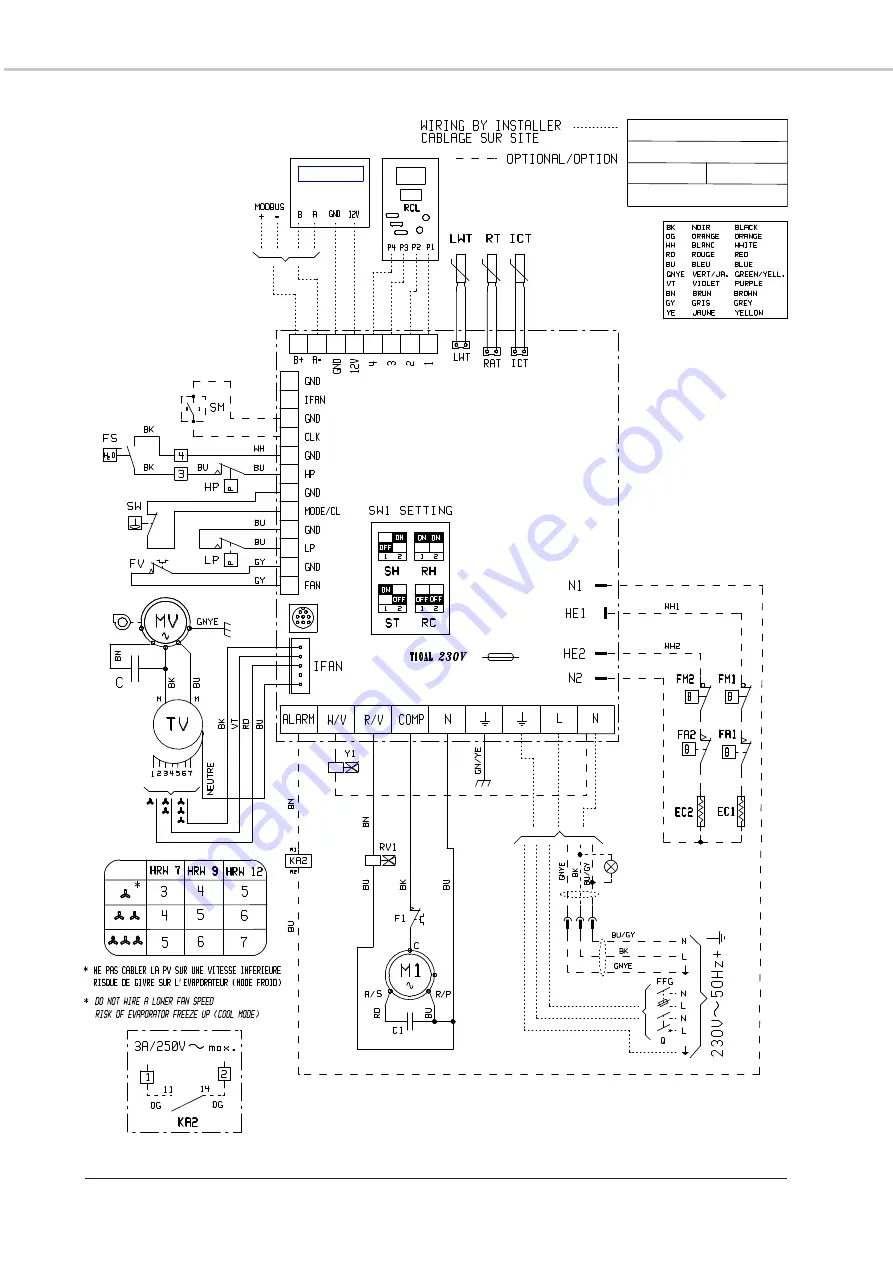 Airwell HRW 07 Installation And Maintenance Manual Download Page 40