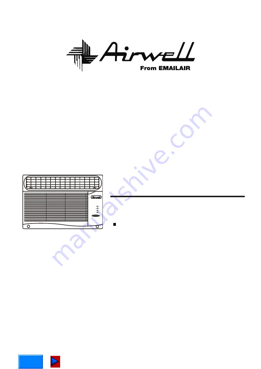 Airwell MAY 90RCE Owner'S Manual Download Page 1