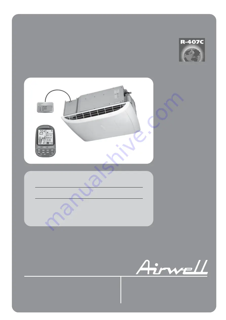 Airwell MD 35 Technical Instruction Manual Download Page 1