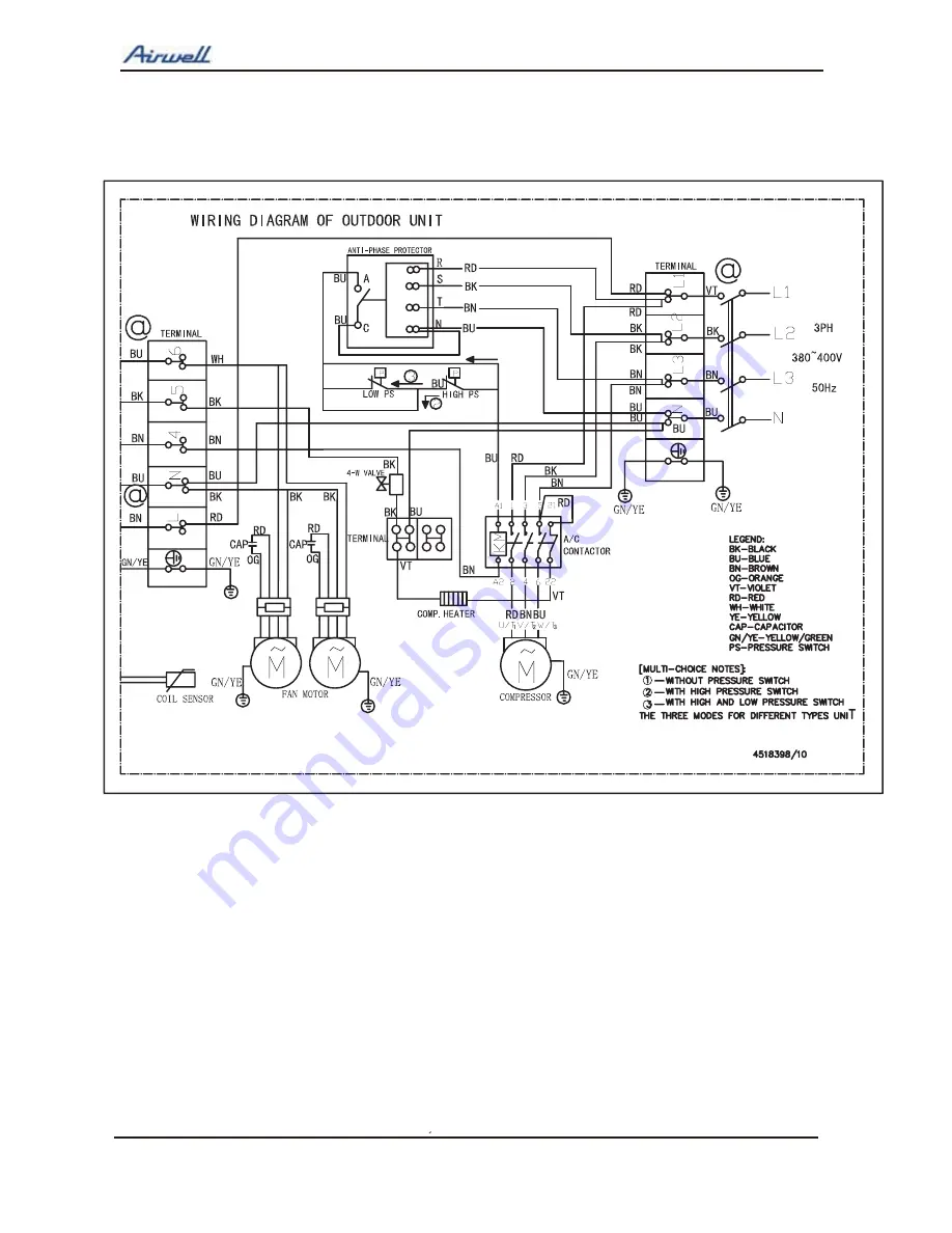 Airwell ONG3-18 Service Manual Download Page 41