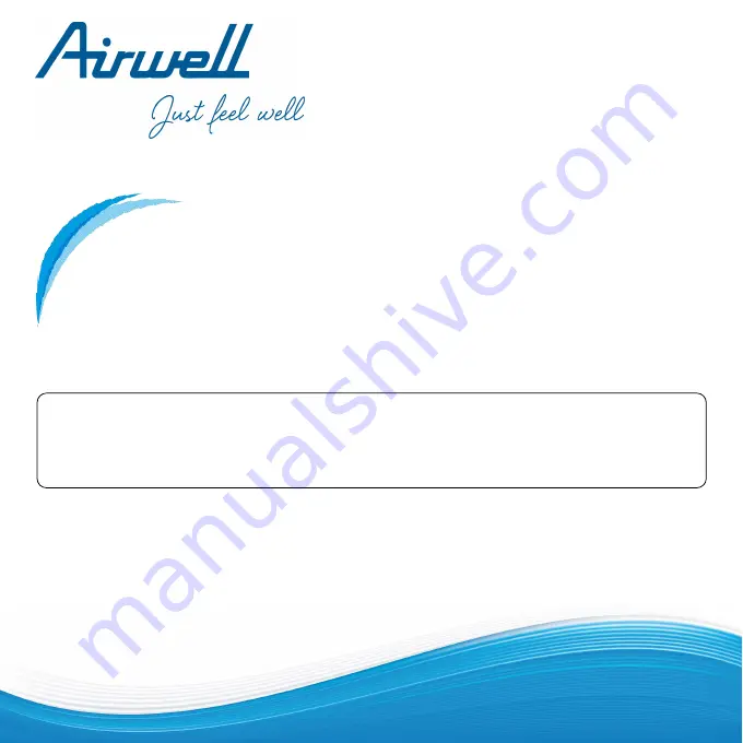 Airwell RCV03 Operation Manual Download Page 1