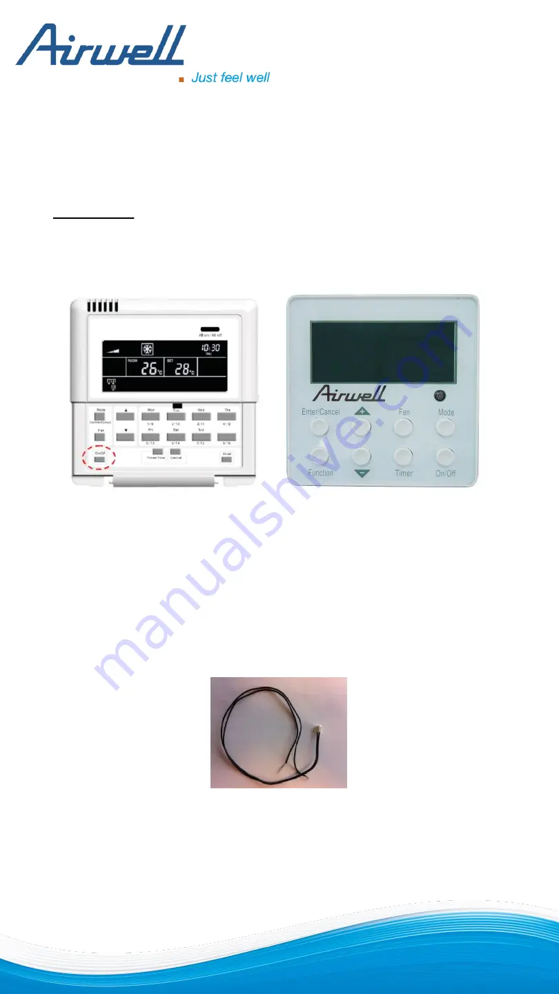 Airwell RCW4 Technical Manual Download Page 2