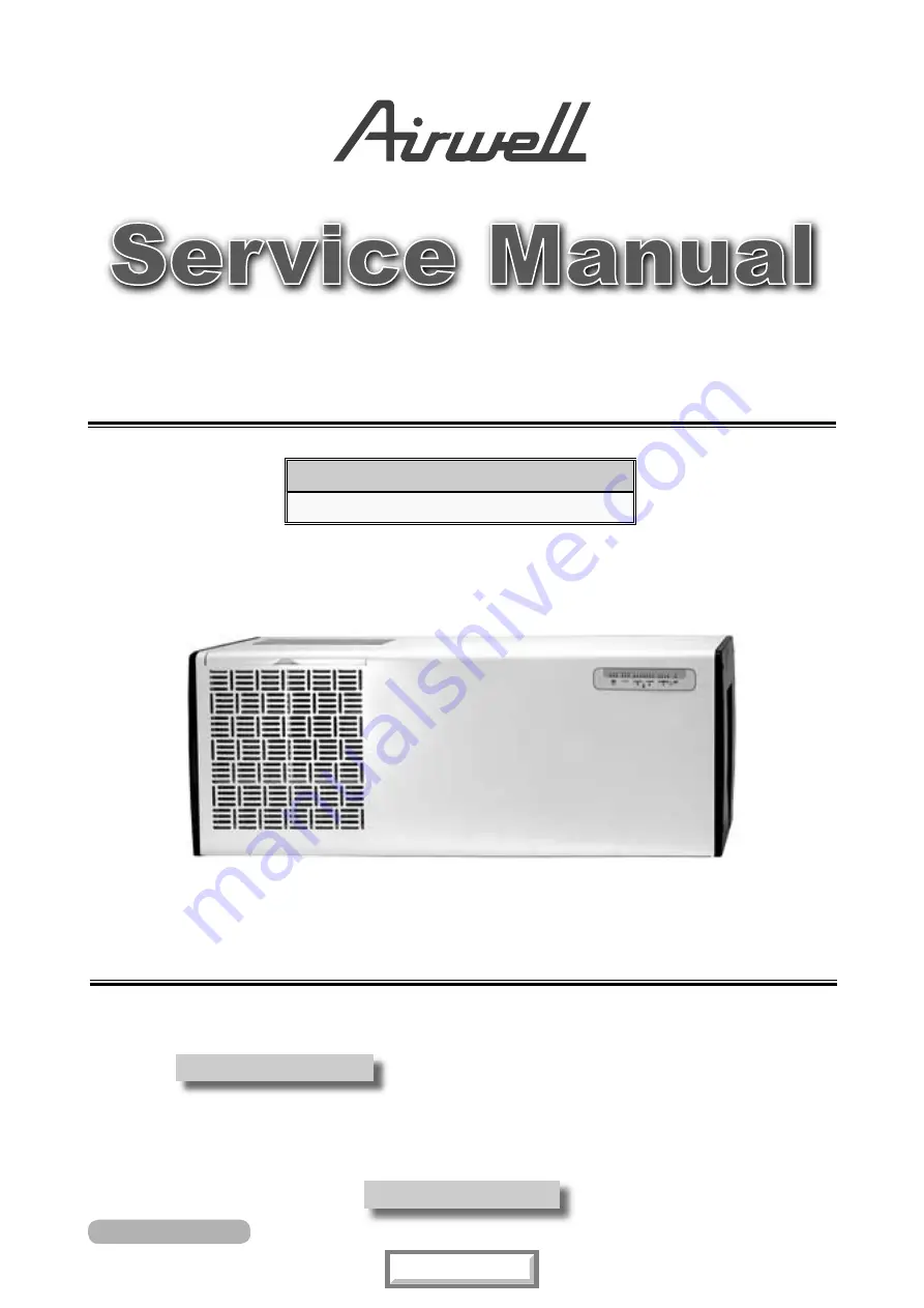 Airwell VAR 9 Service Manual Download Page 1