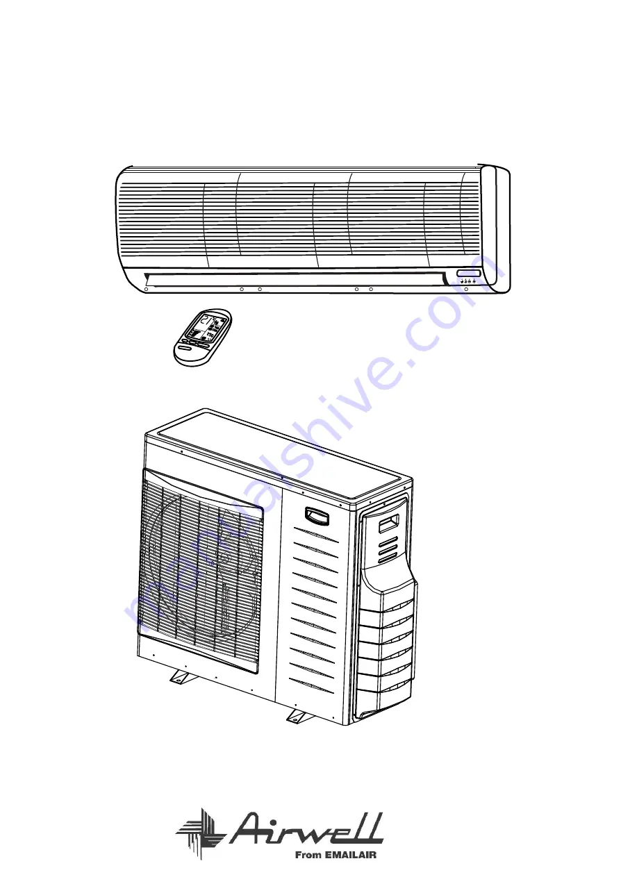 Airwell XLM36IRCB Operation Manual & Installation Instructions Download Page 1