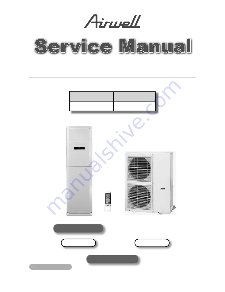 Airwell YFF045 Service Manual Download Page 1