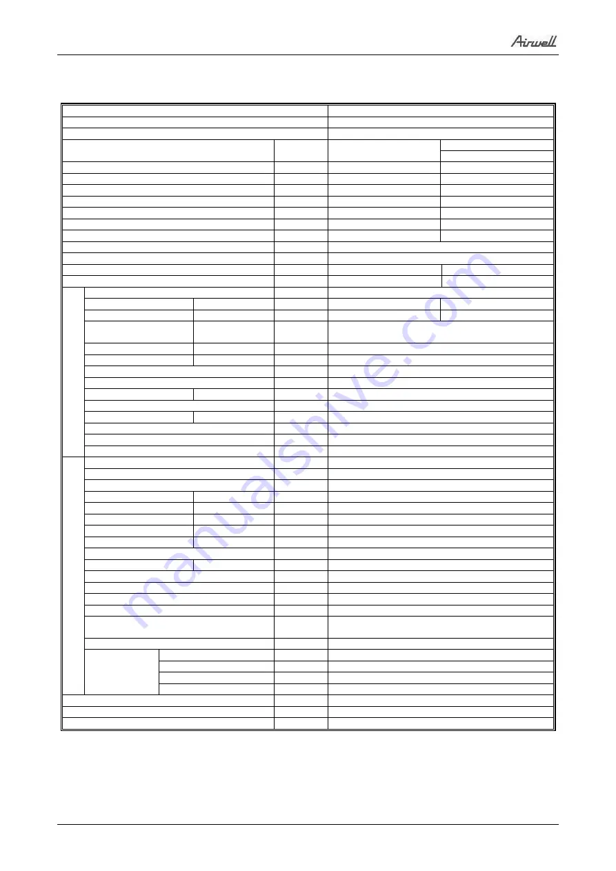 Airwell YUDE024 Service Manual Download Page 10