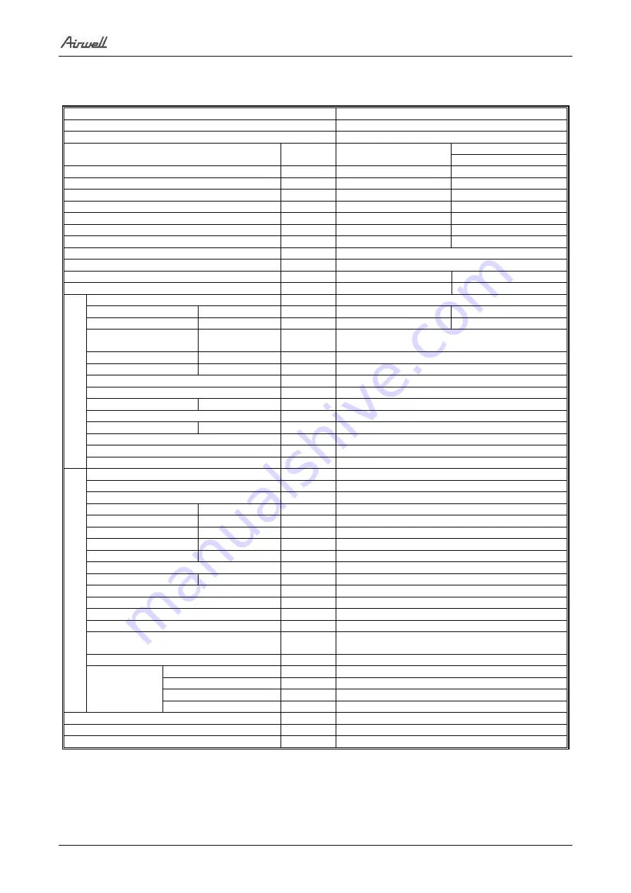 Airwell YUDE024 Service Manual Download Page 11