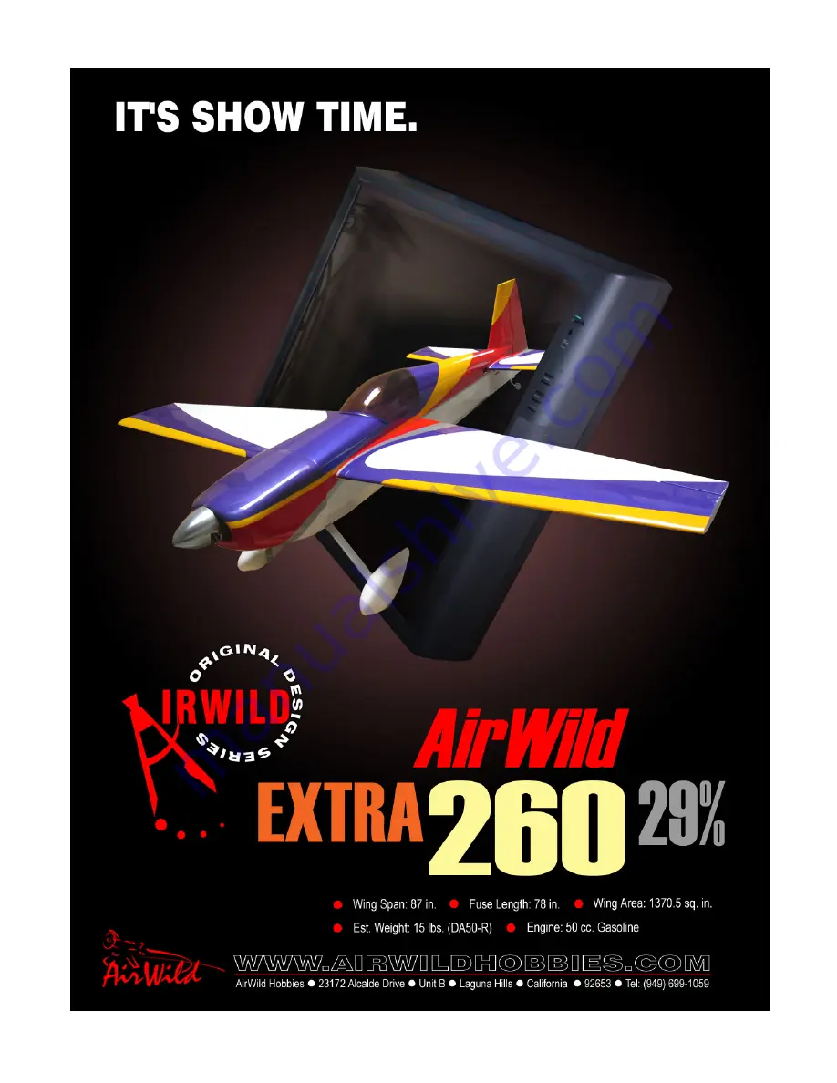 AirWild Hobbies Almost-ready-to-fly 29% Extra 260 Скачать руководство пользователя страница 28