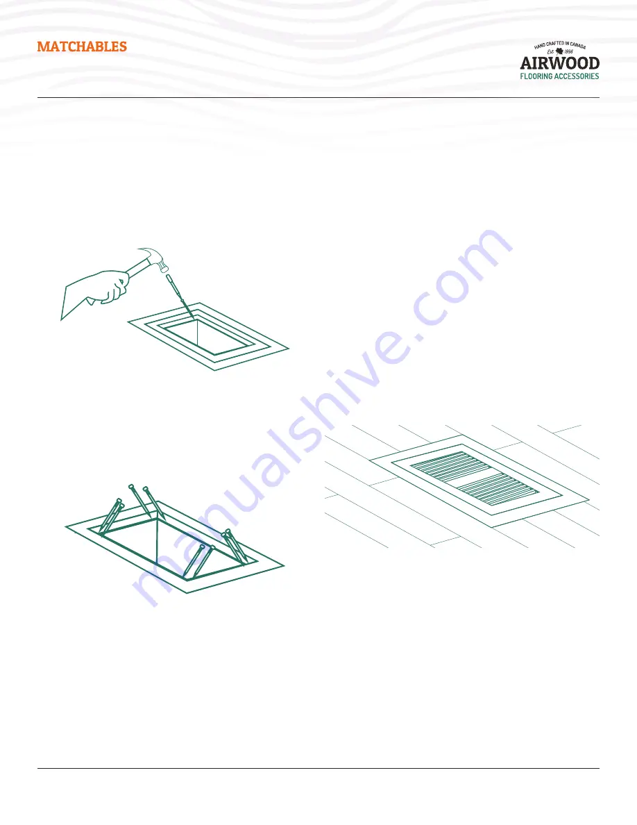 Airwood Matchables Wood Vent Installation Instructions Download Page 2