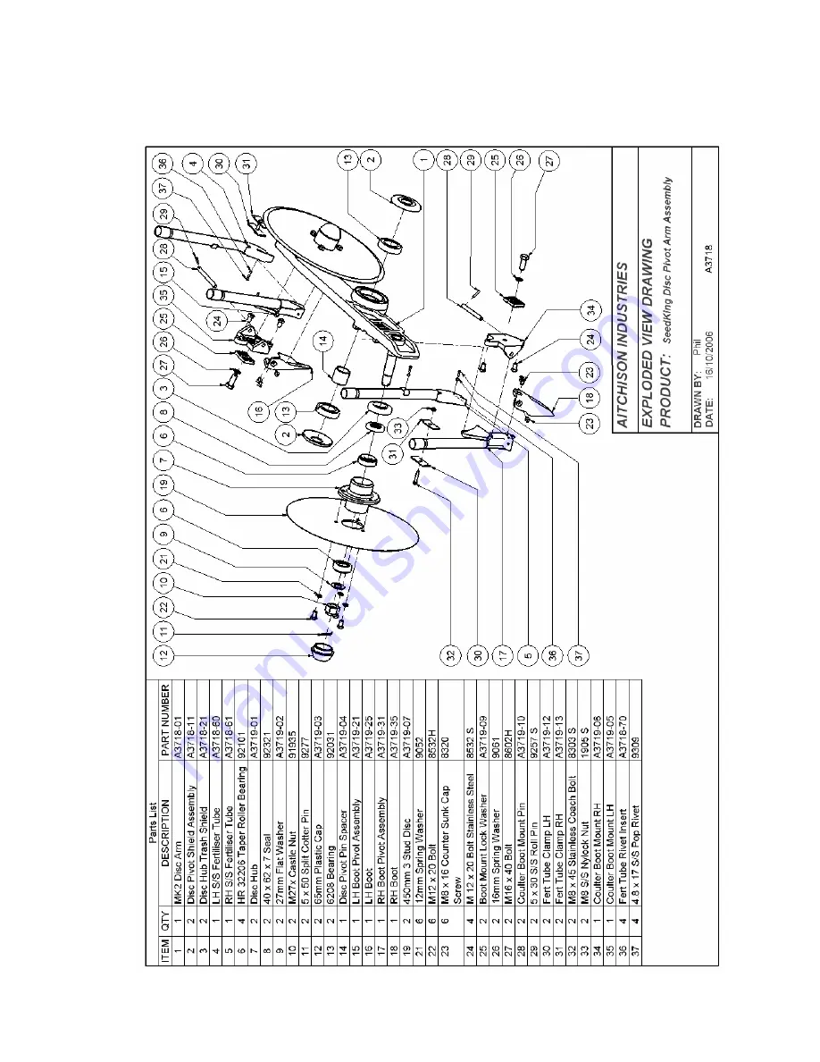 Aitchison Reese Agri UFO SEEDKING Professional Manual Download Page 33