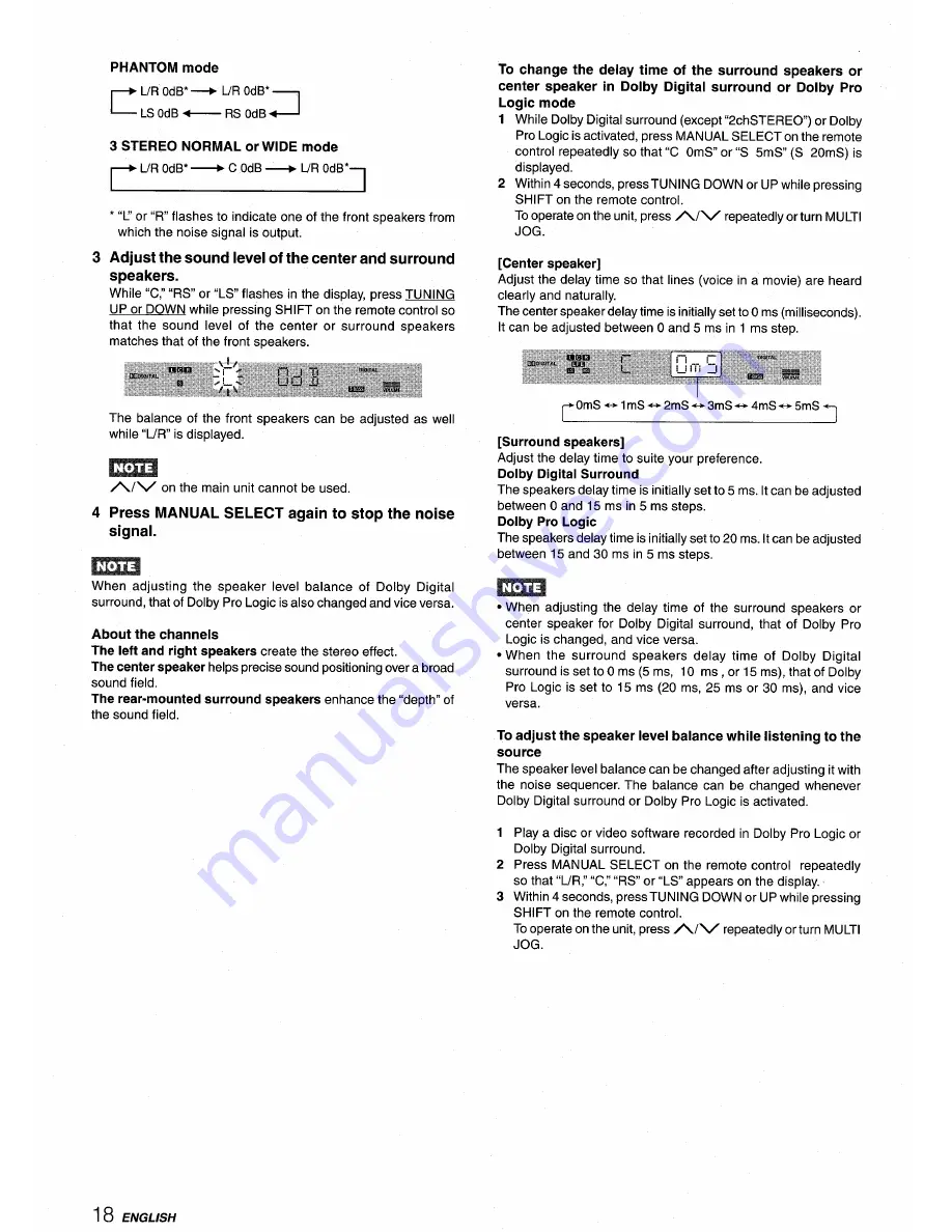 Aiwa AV-D78 Operating Instructions Manual Download Page 18