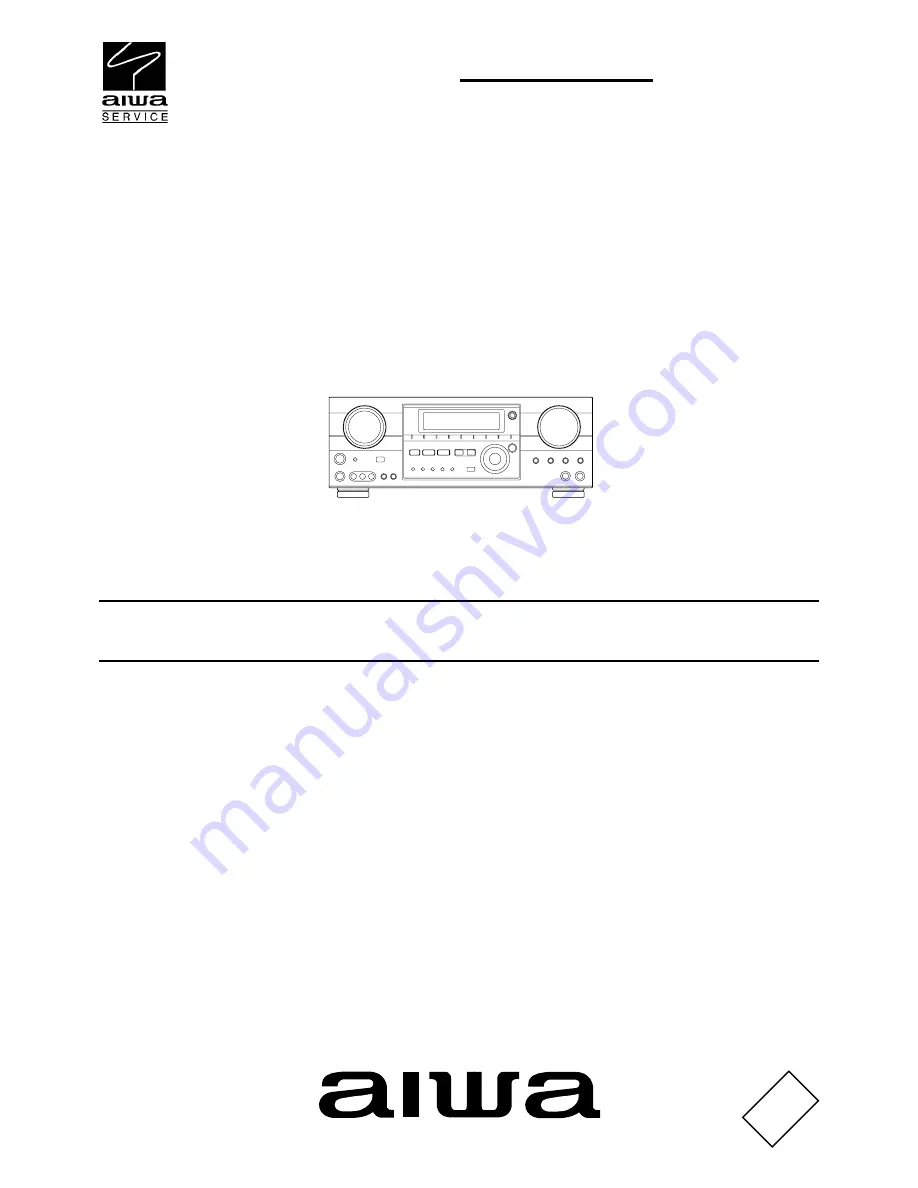 Aiwa AV-DV95 Service Manual Download Page 1