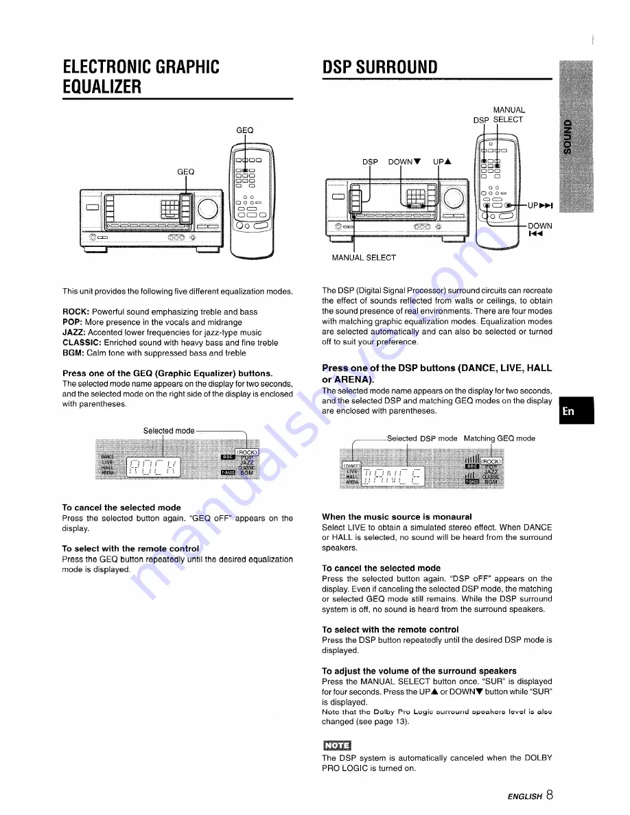 Aiwa AV-X220 Скачать руководство пользователя страница 9