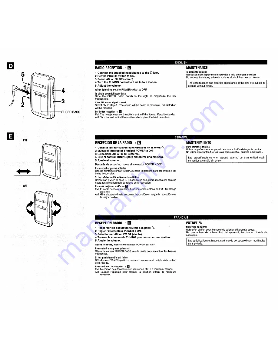 Aiwa CR-A31 Operating Instructions Download Page 2