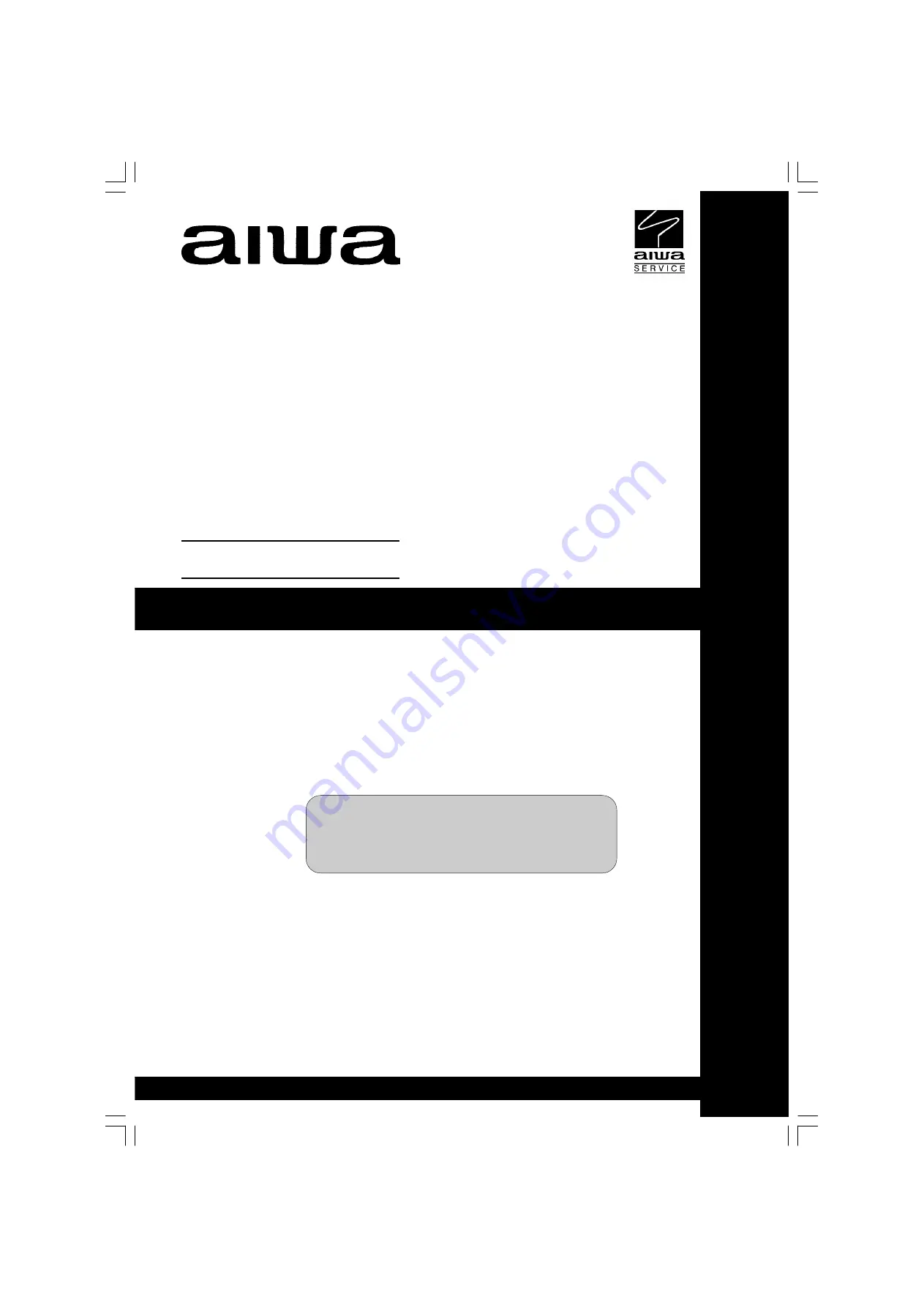 Aiwa CSD-ES216 Service Manual Download Page 1