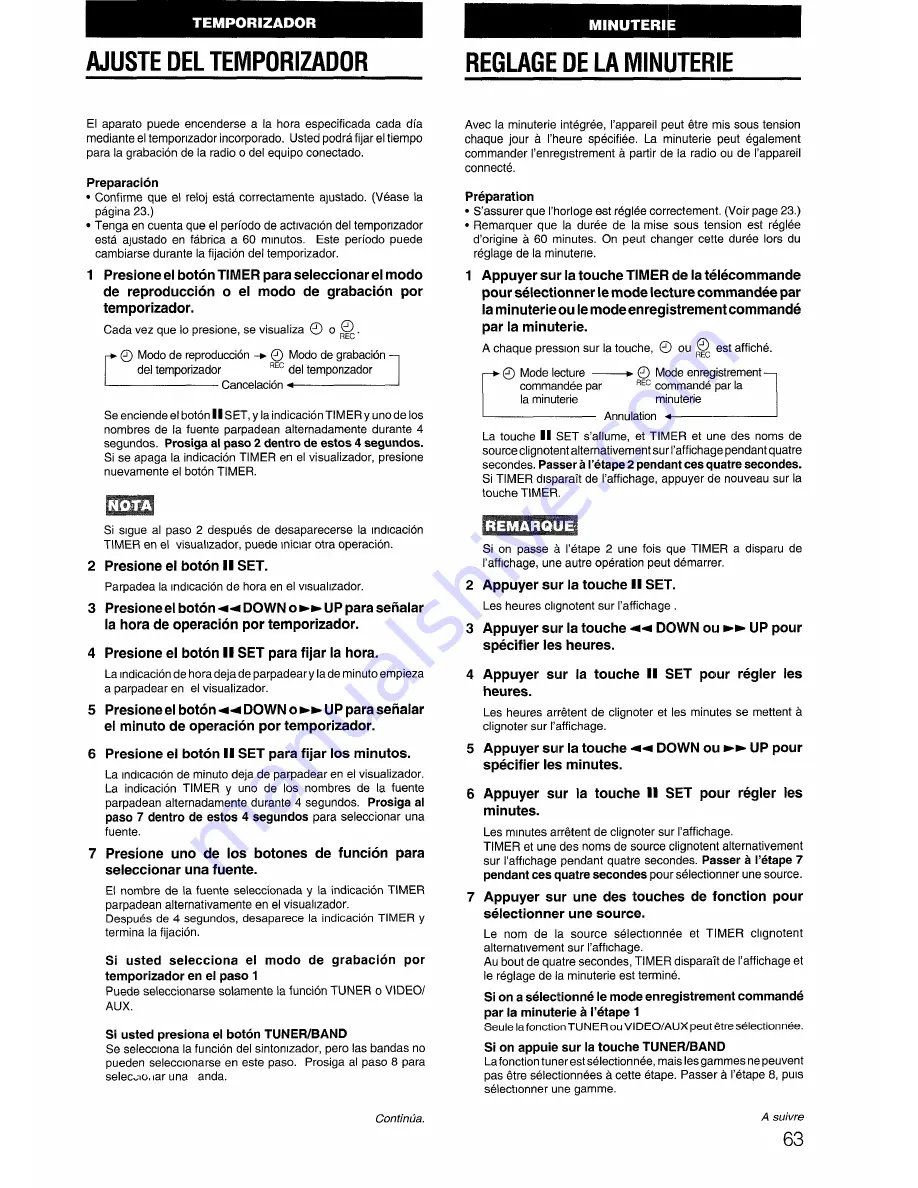 Aiwa CX-N3900 U Operating Instructions Manual Download Page 63