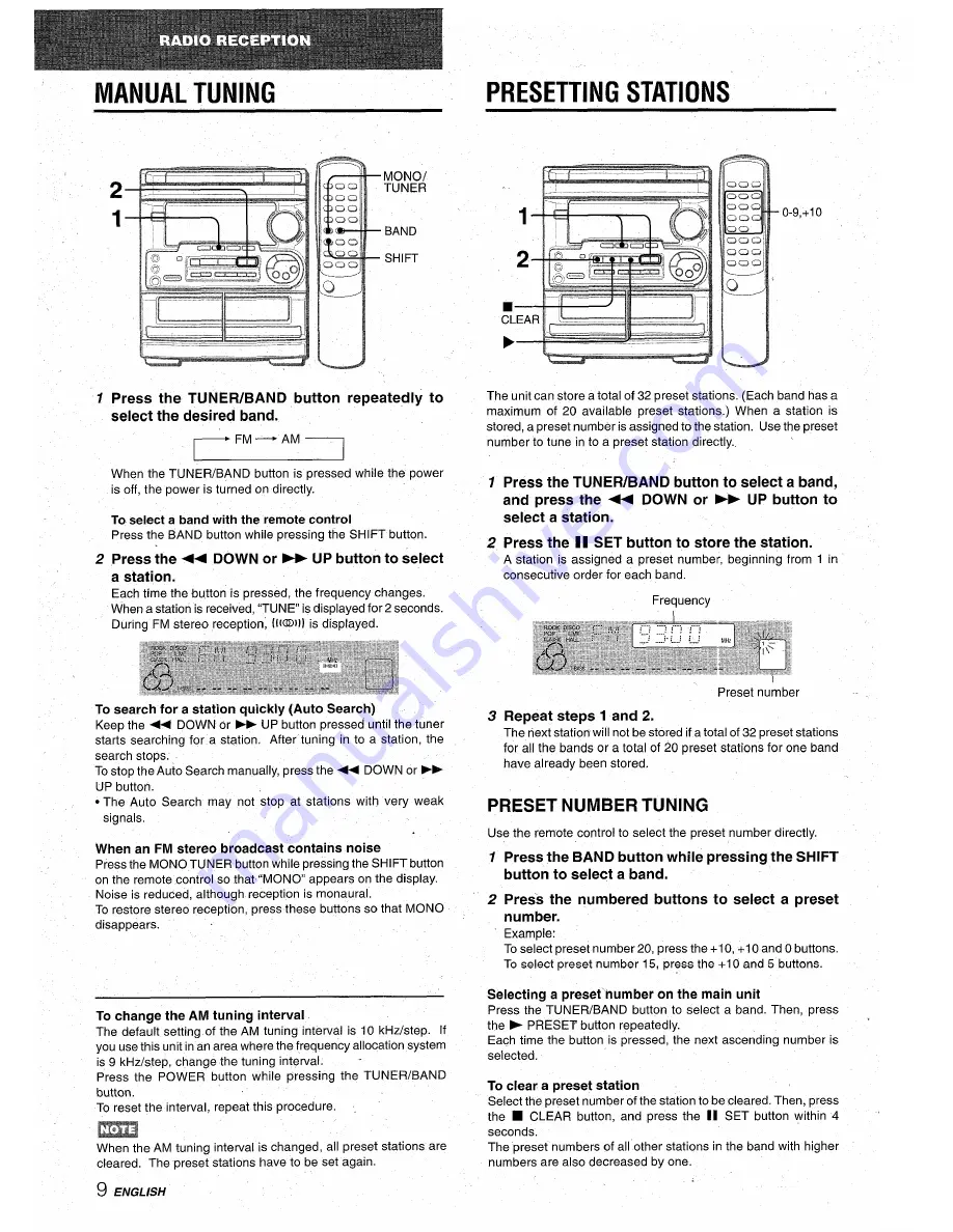 Aiwa CX-NA31 Скачать руководство пользователя страница 10