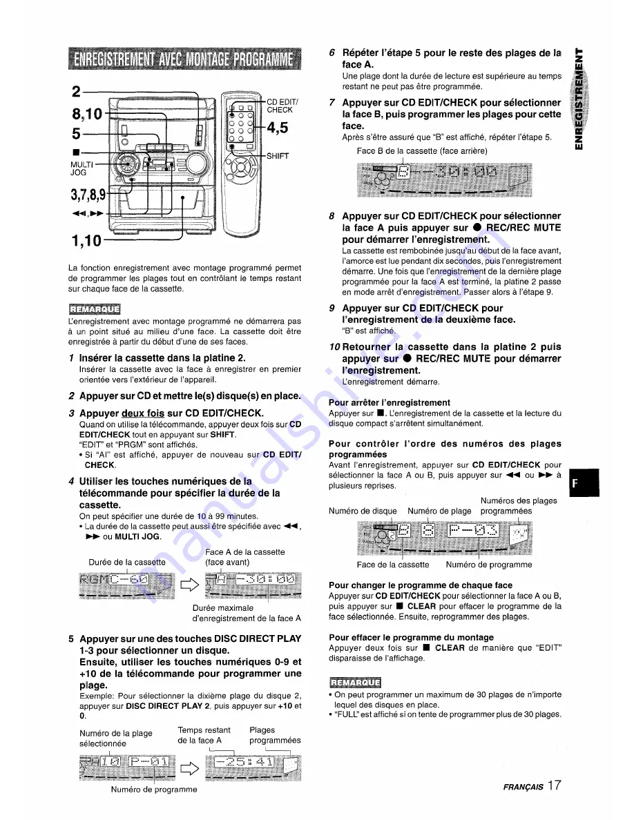 Aiwa CX-NA555 Скачать руководство пользователя страница 61