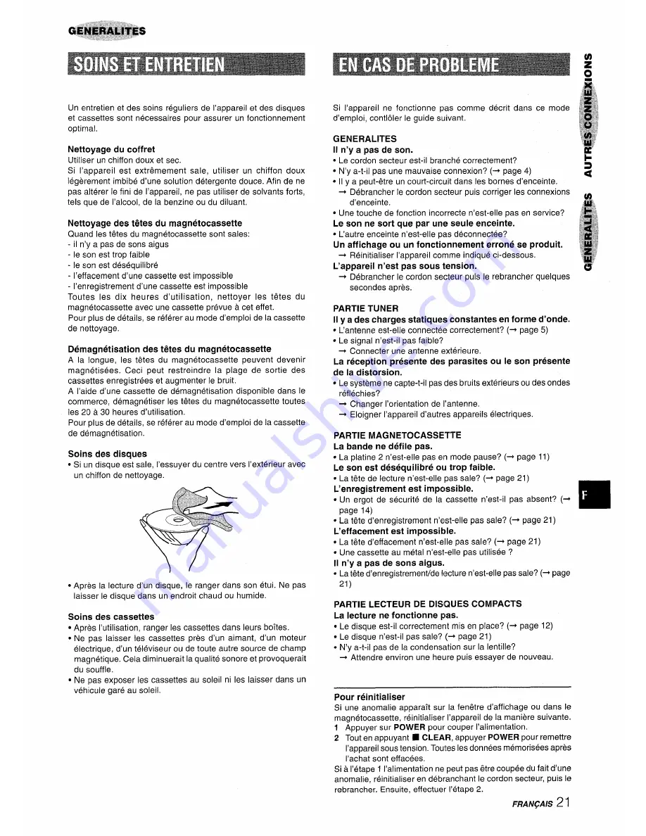 Aiwa CX-NA555 Operating Instructions Manual Download Page 65