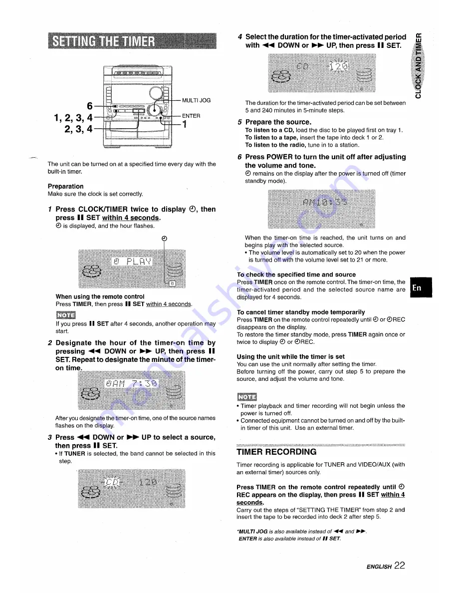 Aiwa CX-NA959 U Operating Instructions Manual Download Page 23