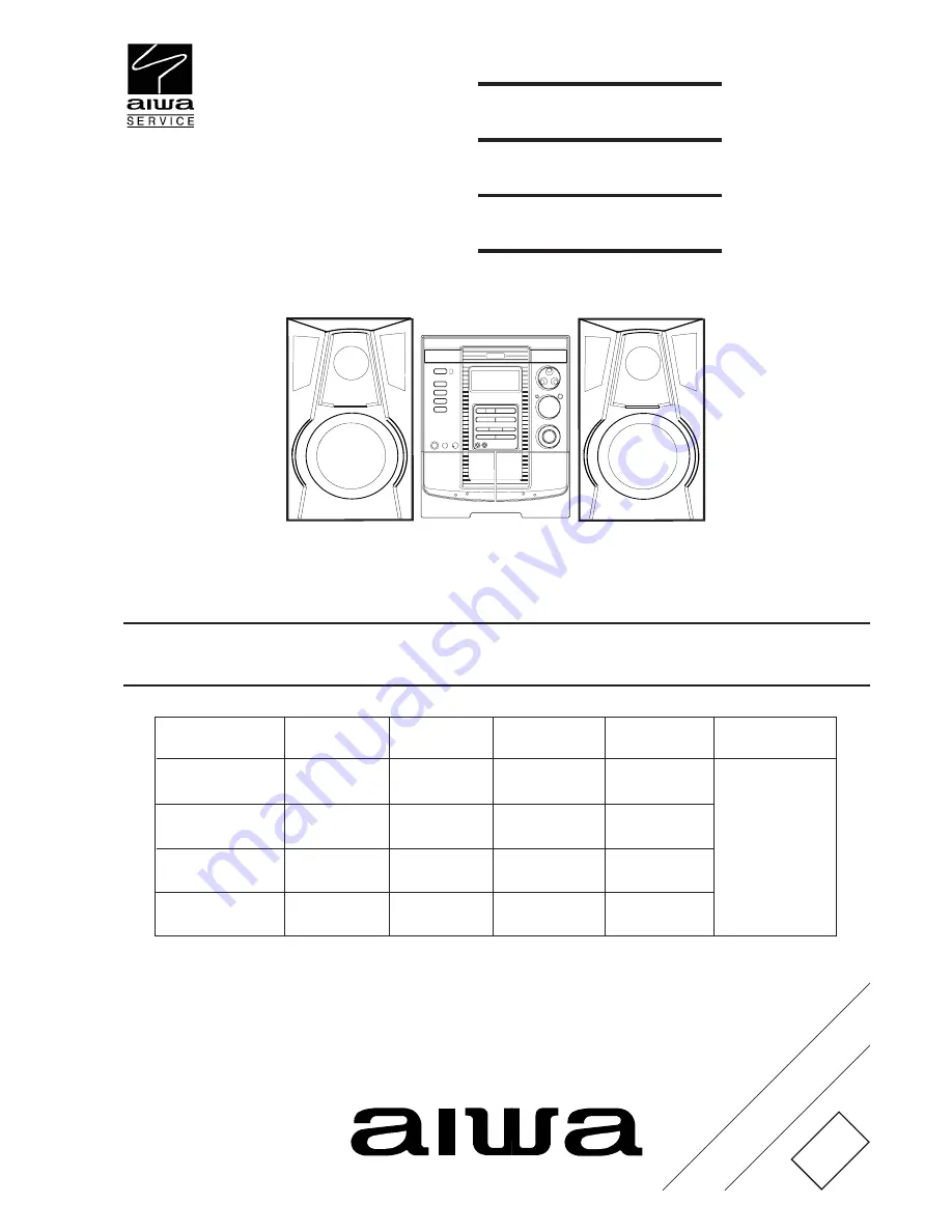 Aiwa CX-NAJ310 Service Manual Download Page 1